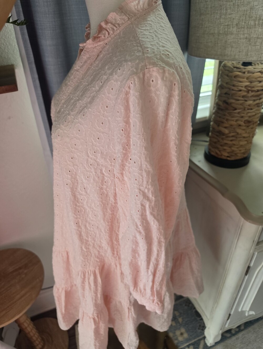 Tommy Hilfiger Pink Eyelet Dress - Picture 3 of 6